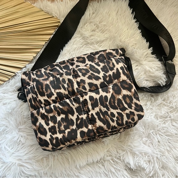 Steve Madden Black and Brown Leopard Crossbody Bag - Picture 7 of 8